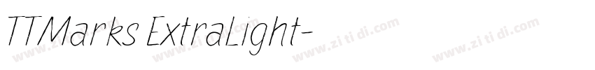 TTMarks ExtraLight字体转换